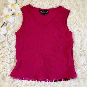 VINTAGE 💕 Pink Blouse w/ Sequins
